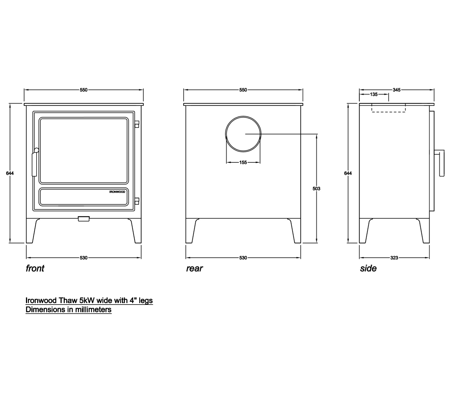 The Ironwood Thaw 5kw - The Ironwood Thaw 5Kw Wide is the first wood burning stove of its kind to be made in South Wales. Designed by the team at Topstak, the Ironwood Stove has been manufactured to the best quality using Welsh steel from Tata Steel in Port Talbot. Each component has been manufactured nearby in Bridgend and welded and assembled at Topstak ensuring a low carbon footprint.